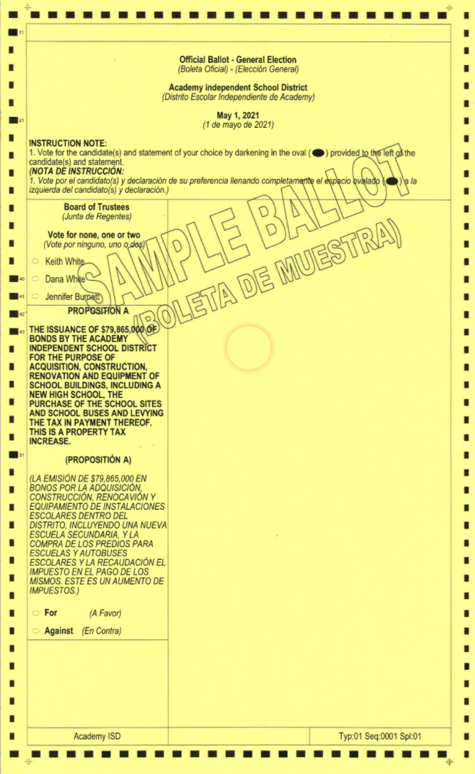 Sample Ballot 